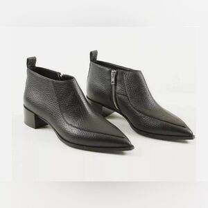 EVERLANE Black Leather Ankle Booties